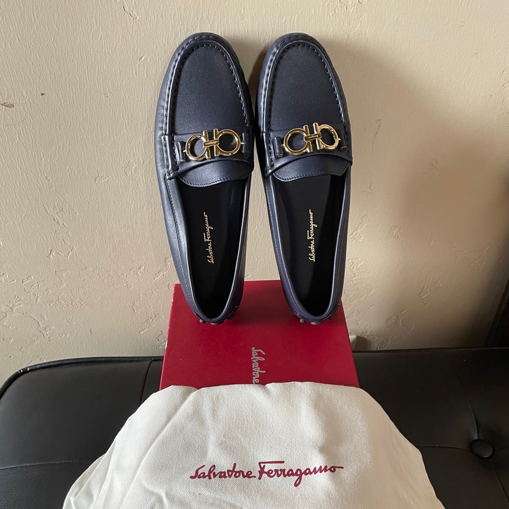 Ferragamo Berra Reversible Gancini Drivers